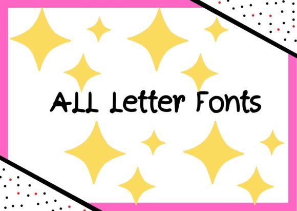 All Letter Style: A Handwritten Font for Real Design