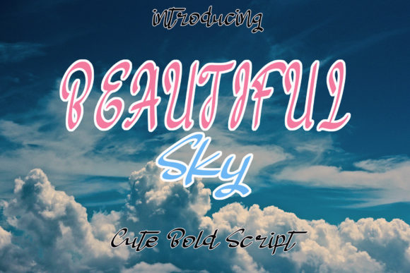 Beautiful Sky Font for Editorial Design