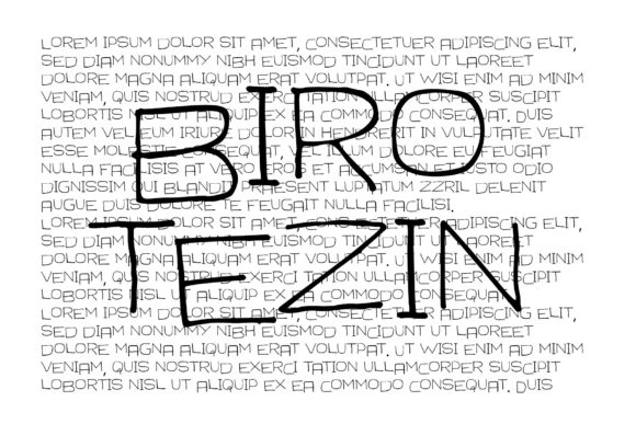 Birotezin: A Cool Handwritten Font