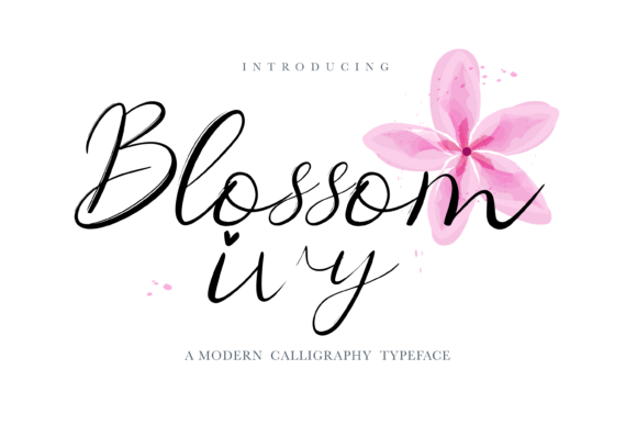 Blossom Ivy Font: Elegant Script for Editorial Design