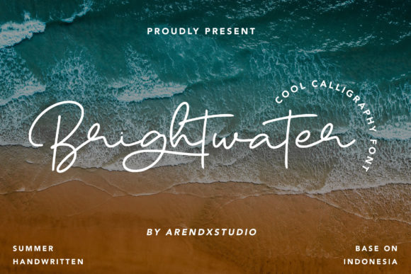 Brightwater: A Handwritten Font for Creative Makers