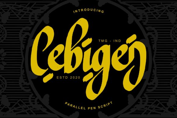 Cebigej: A Handwritten Font for Elegant Design