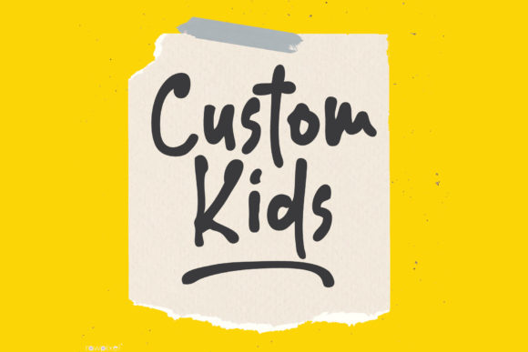 Custom Kids: A Fun Font for Business Branding