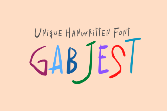 Gabjest: A Handwritten Font for Creative Makers