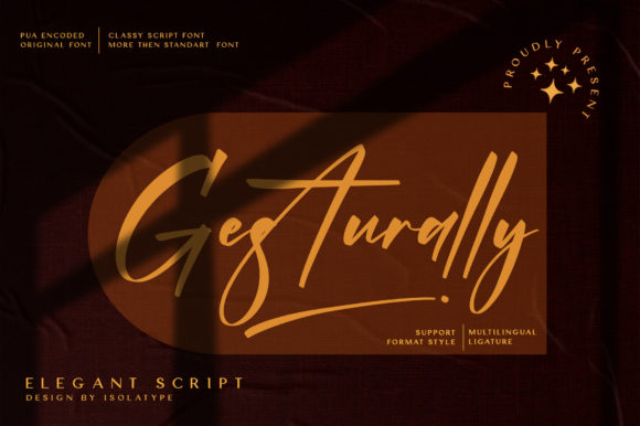Gesturally: A Handwritten Font for Timeless Design