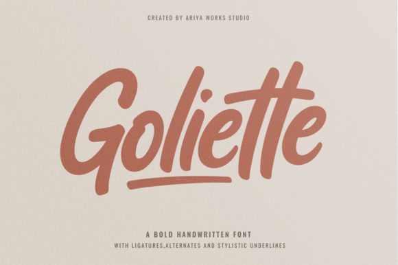 Goliette: A Cool Handwritten Font for Creative Projects
