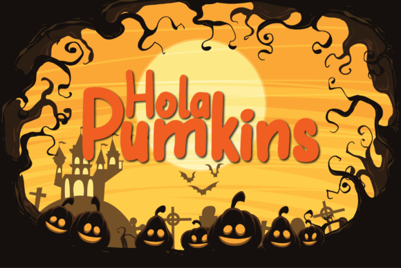 Hola Pumkins: A Handwritten Font for Creative Projects