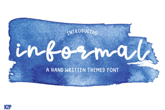 Informal Font for Creative Design