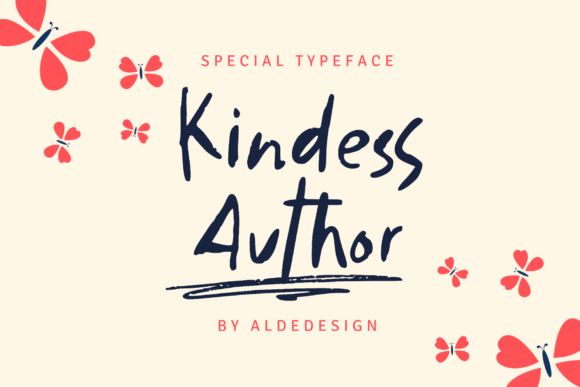 Kindess Author: A Quirky Handwritten Font