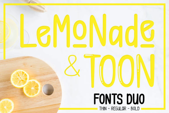 Lemonade Toon Font for Creative Projects