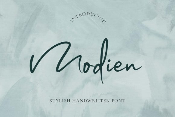 Modien: A Handwritten Font for Elegant Design