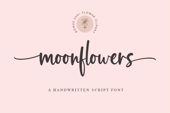 Moonflowers: A Romantic Handwritten Font