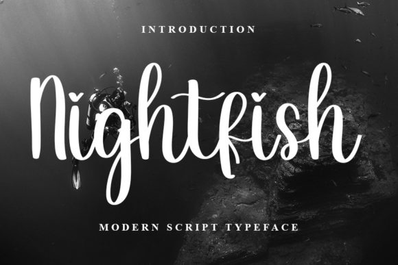 Nightfish: A Handwritten Font for Creative Web Design