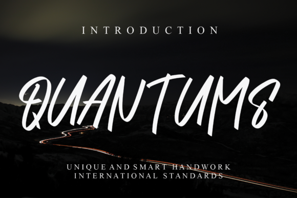 Quantums: A Friendly Handwritten Font