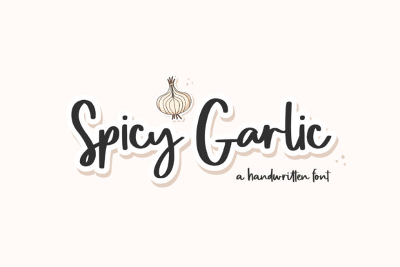 Spicy Garlic Font for Creative Makers
