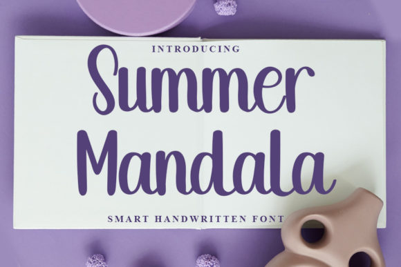 Summer Mandala Font for Creative Publishing