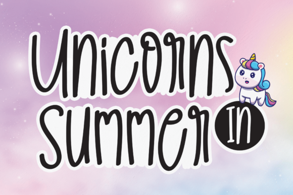 Unicorns in Summer Font Review